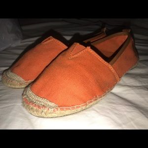 Orange espadrille slip on by Michael Kors